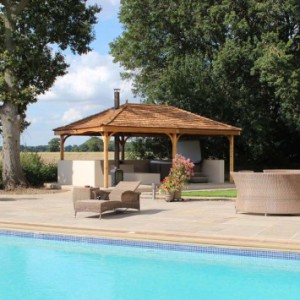 Cedartree Hot Tub Gazebo and pool Picture